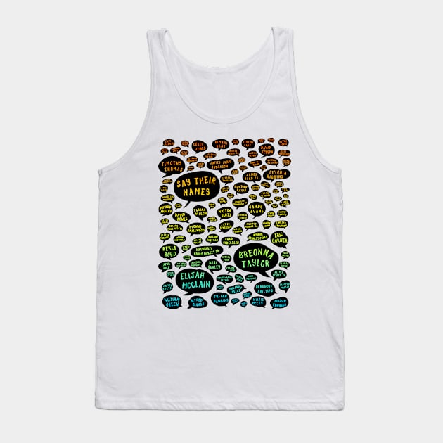 say their names colorful Tank Top by polisci